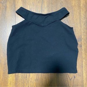 XS Cutout Black Mini Skirt